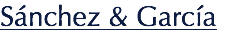 Sánchez & García